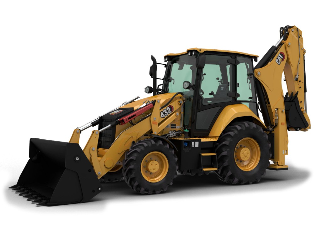 Koparko-ładowarka Caterpillar 432 - sprzęt Sawbud